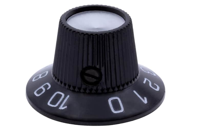 ROGAN BLACK WITCH HAT KNOB 0-10 FOR VINTAGE AMPLIFIER MUSIC MAN - SUNN - GIBSON image 1