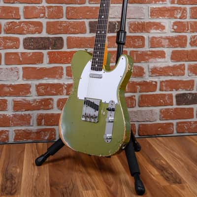 Fender Custom Shop S6 1966 Telecaster Heavy Relic #40 Summer Event Special Run in Super Aged Sage Green Metallic finish made in 2026 w/OHSC image 5
