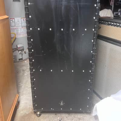 1969 Kustom K 200 Vintage Electric Bass Guitar Amplifier Head W/ 3X15" Cabinet Black Tuck & Roll image 12