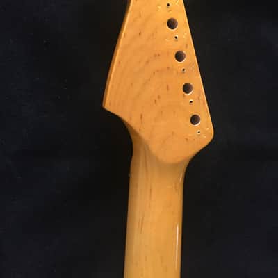 B Hefner Fender Stratocaster Replacement Guitar Neck Amber Tint image 9