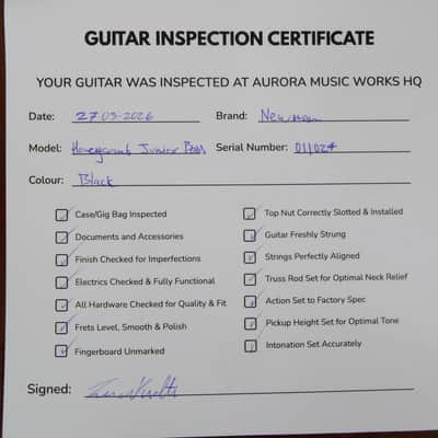 Newman Honeycomb Jr GT- 40 Bass 2026 One of 2 Made ! For ZZ Top - Black #011024 NEW w/GB image 4