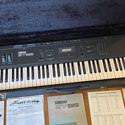 Yamaha SY55 Synthesizer 1989 - Black image 2