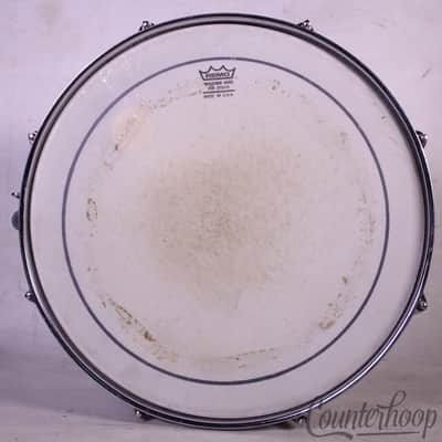 Rogers 14x6.5"COB Powertone Snare Drum RARE Deep Size Brass Fullerton Vintage70s image 7