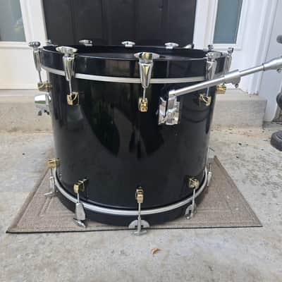 Yamaha 22 inch maple custom bass drum 1990s - Black image 8