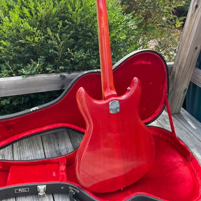 Vintage '60s Kustom K-200 trans red w/OHSC image 2