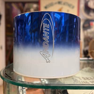 Andante Snare Drum Shell - White Blue Burst 10x14 image 5