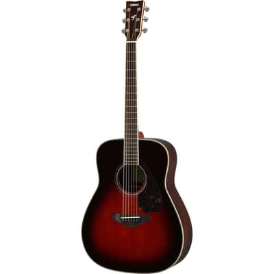 Yamaha FG830 Dreadnought Acoustic Guitar, Tobacco Sunburst image 1