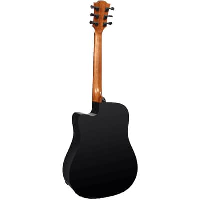 Lag Tramontane T118-DCE | Dreadnought Cutaway Acoustic-Electric, Black. New with Full Warranty! image 5