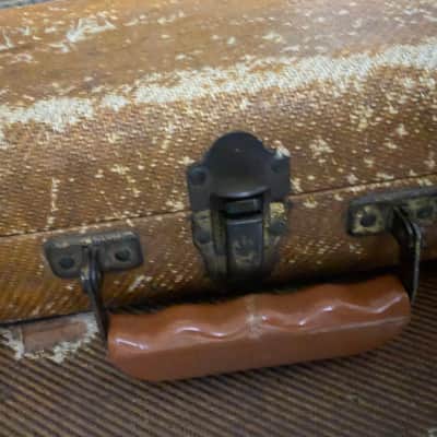 1954 Fender Champion Lap Steel 100% original pick up, electronics signed by “Gloria 5-4-54” & rare Tweed Case 1948 - 1955 - Mother of Pearl image 12