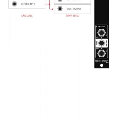 ADDAC System ADDAC219IN 2X 1/8" TRS Stereo Line-Level to Dual Mono Synth-Level image 2