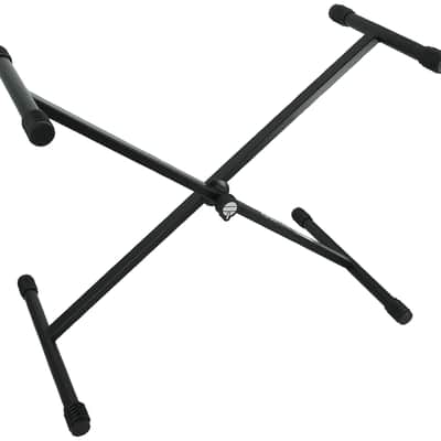 Quik Lok T-10BK Single-Braced Adjustable X-Stand Keyboard Stand in Black image 5
