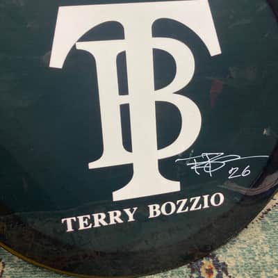 Terry Bozzio's DW - 28" Custom Logo Bass Drum Head, Autographed! image 3