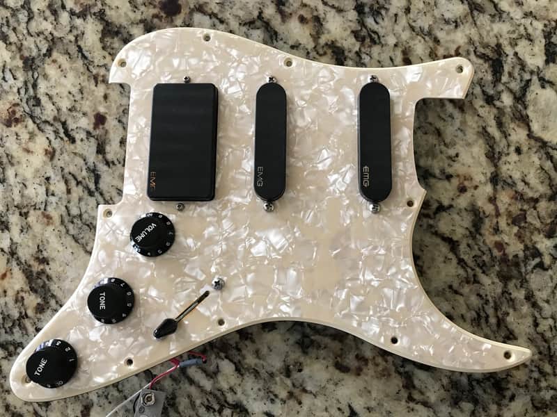 EMG Loaded Fender Stratocaster 11-Hole Pickguard image 1