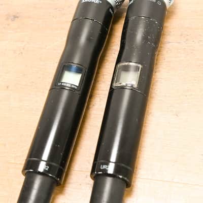 Shure UR4D Wireless Receiver w/ two UR2/SM58 Handheld Mics - L3 Band CG0128N image 14