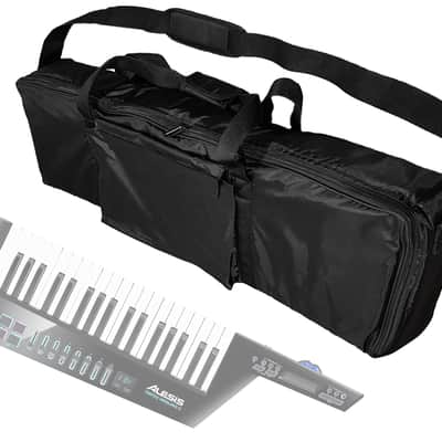 Custom dual-padded GIG BAG / Soft Travel Carrying Case for Alesis Vortex Wireless 2 USB/MIDI Keytar