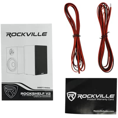 2 Rockville RockShelf 58W 360w White 5.25" Home Theater Bookshelf Speakers/8 Ohm image 15