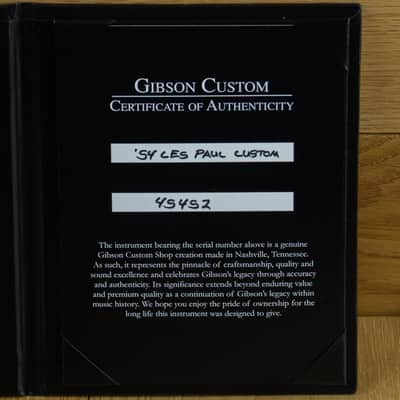Gibson Custom M2M 1954 Les Paul Custom Reissue Carmelita Neck, Lightweight Body 45452 image 7