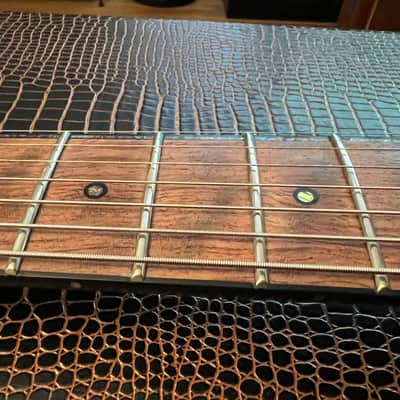 Artinger Custom 7 string semi hollow built for Chris Letchford Hawaiian Ice image 10