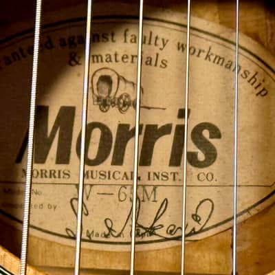 Morris W-65M "Tree of Life" 1970s MIJ Acoustic Natural W/HARD CASE image 20