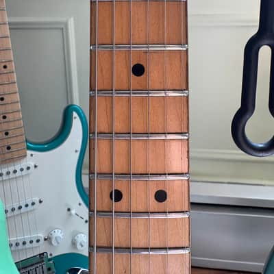 Fender Stratocaster Plus Maple Fretboard 1988 Surf Green E4 Serial Number image 8