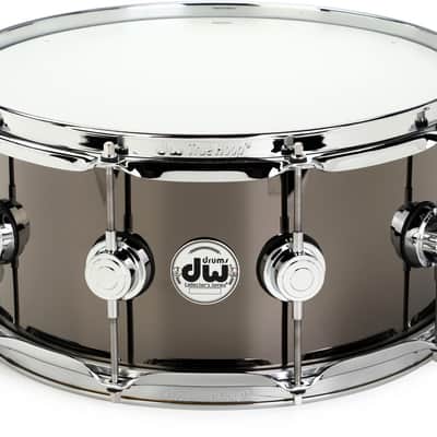 DW Collector's Series Brass 6.5 x 14 inch Snare Drum - Black Nickel image 1