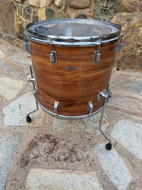 Vintage Rogers KOA 18x16 Script Badge Power Tone Floor Tom Drum image 1