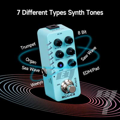 MOOER E7 Polyphonic Guitar Synth Pedal Electronic Synthesizer, (Price includes the import duty for US buyer) image 2