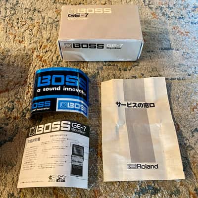 Boss GE-7 Equalizer MADE IN JAPAN Black Label 1984 image 12
