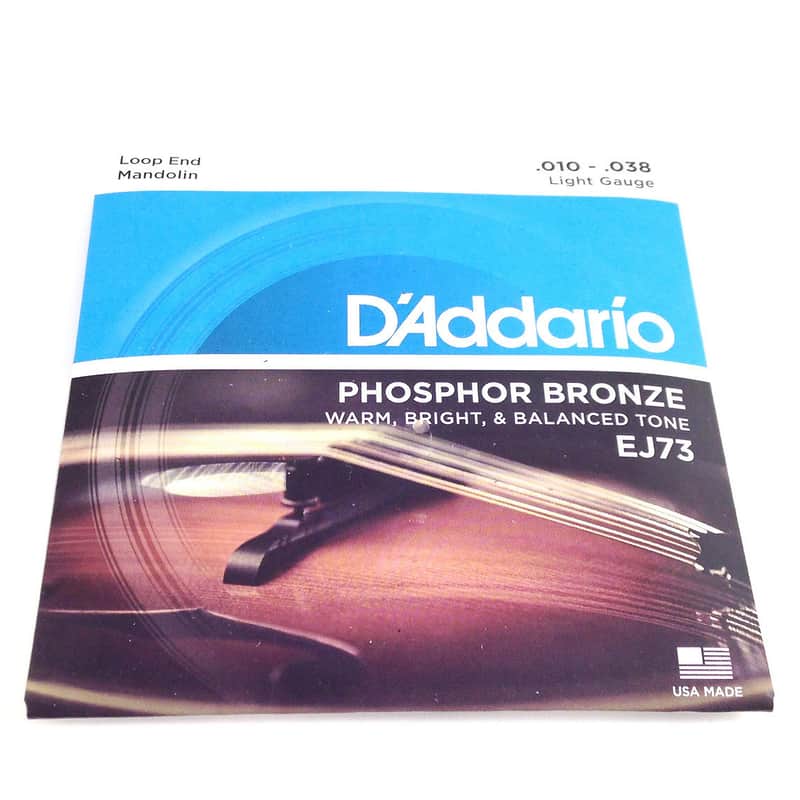 D'Addario EJ73 Light Phosphor Bronze Mandolin Strings image 1
