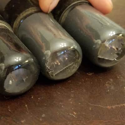 Sylvania etc. Pair (2) 6V6GT/G Beam Power AT1000 TESTED Vacuum Tubes greyglass WWII era 6V6 Audio 1938-1942 image 6