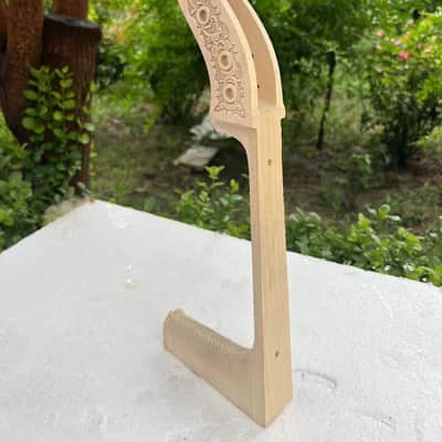 Hand-Carved High quality 4/4 Cello Neck 4 string Maple wood Cello parts image 8