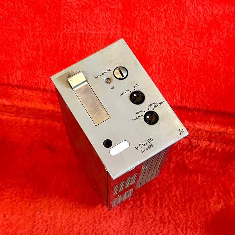 Telefunken V76/80 tube microphone preamplifier 1964 - Siemens maihak original vintage micpre mic preamp v76 image 1