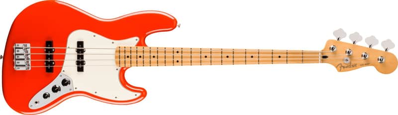 Fender Player II Jazz Bass Maple Fingerboard Coral Red image 1