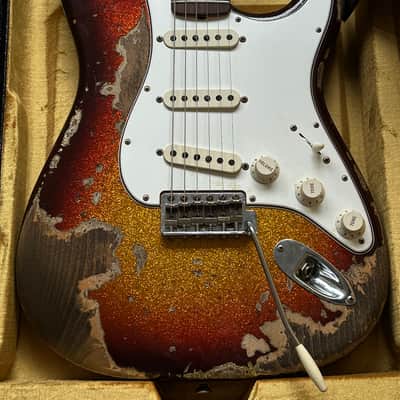 2024 Fender Stratocaster Super Heavy Relic 1965 Sunburst Sparkle Custom Shop image 21