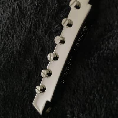 Gibson Historic ABR-1 Tune-o- Matic Bridge - Nickel “Non Wired” with Brass and Nylon Saddles-2025 image 3