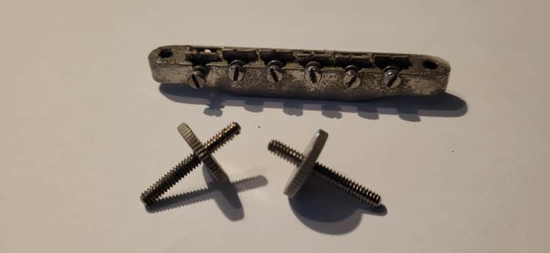 Gibson Vintage ABR-1 Tune o matic bridge 1961 - Nickle image 1