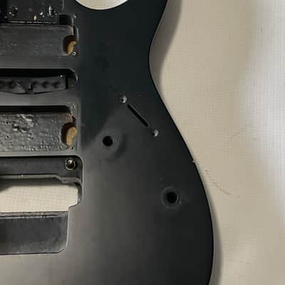 2007 Indonesian Ibanez RG5EX1 Flat Black Basswood Guitar Body Floyd Ready image 3