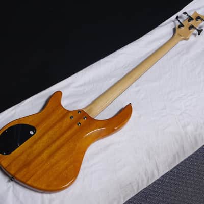 DEAN Edge 1 4-string BASS guitar NEW Amber w/ GIG BAG - Chrome Hardware image 7