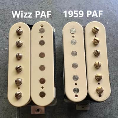Wizz Pickups Premium Clone PAF Aged Nickel Covers image 14