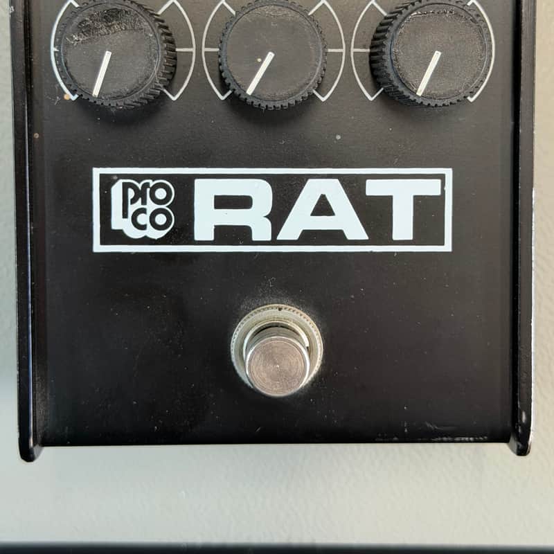 1987 ProCo RAT Small Box (1987, LM308N) Black