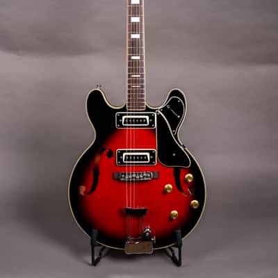 Univox Coily Semi Hollow 335-Style Guitar Made In Japan Vintage - Burst image 1
