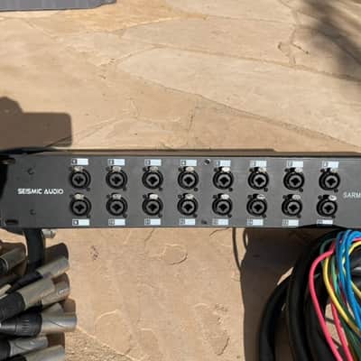 Seismic Audio SARMSS-16x515 16-Channel Rack Mount XLR/TRS Combo Splitter Snake Cable with 15' & 30' XLR Trunks 2018 - Black Powder Coat image 1
