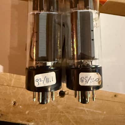 Vintage NOS Philips Mullard EL34 Matched Pair Marshall Plexi image 2