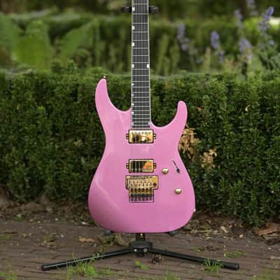 ESP USA M-II NTB FR EMG, Gold Hardware - Disco Pink Sparkle image 16