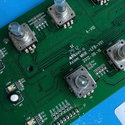 M-AUDIO AXIOM AIR 49 MIDI Controller Part Lighted Control Knob Encoder Board PCB image 5