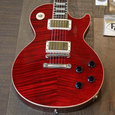 2012 Gibson Custom Les Paul Class 5 Electric Guitar Red Tiger + COA OHSC image 2