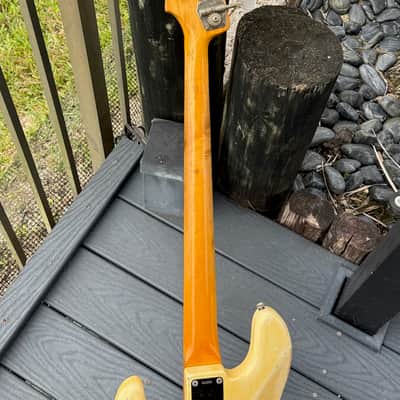Fender Jazz Bass  1960 - ultra rare & original Stack Knob in an Olympic White Custom Color ! image 10
