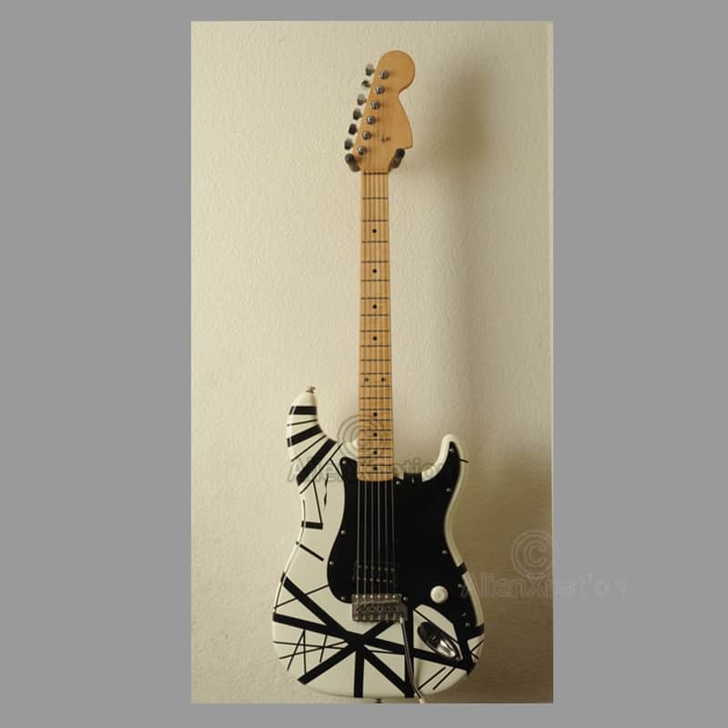 ESP Black / White Striped Guitar AlienXnation Vintage image 1
