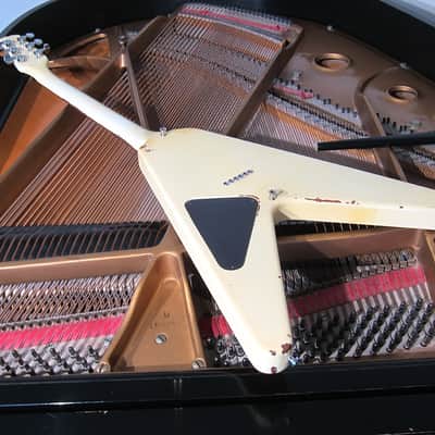 Vintage 1982 Hammer Vector Flying V Made in U.S.A. Old Beater with DiMarzios, Kahler & Crummy Case image 7