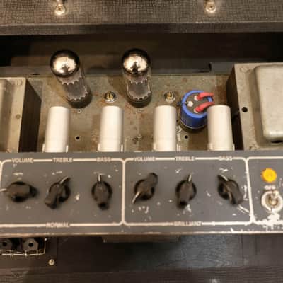 Vox AC50 head 1974 - Black basketweave image 8